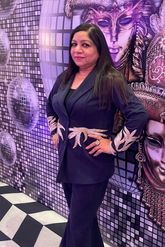 Blazer Set with waist & sleeves work